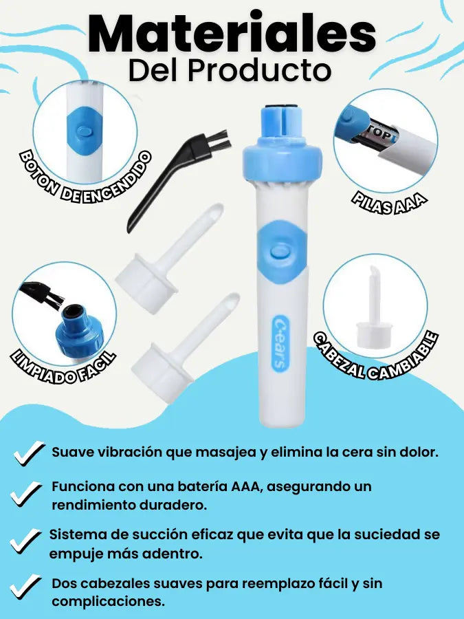 Aspirador de cera para oídos - ClearEars