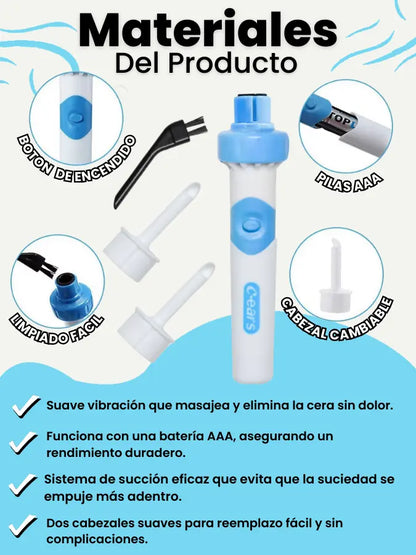 Aspirador de cera para oídos - ClearEars